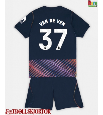 Tottenham Hotspur Micky van de Ven #37 Borta Kläder Barn 2026-27 Kortärmad (+ Korta byxor)